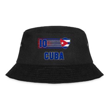 Kuba Fußball Mannschaft - Bucket Hat - Schwarz - Vorne - Lela (165cm)