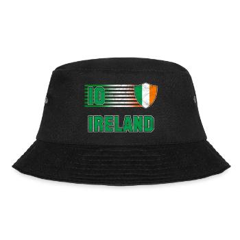 Irland Fußball Mannschaft - Bucket Hat - Schwarz - Vorne - Lela (165cm)