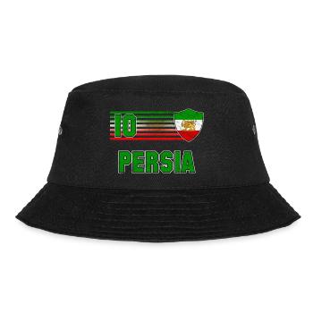 Persien Fußball Mannschaft - Bucket Hat - Schwarz - Vorne - Lela (165cm)