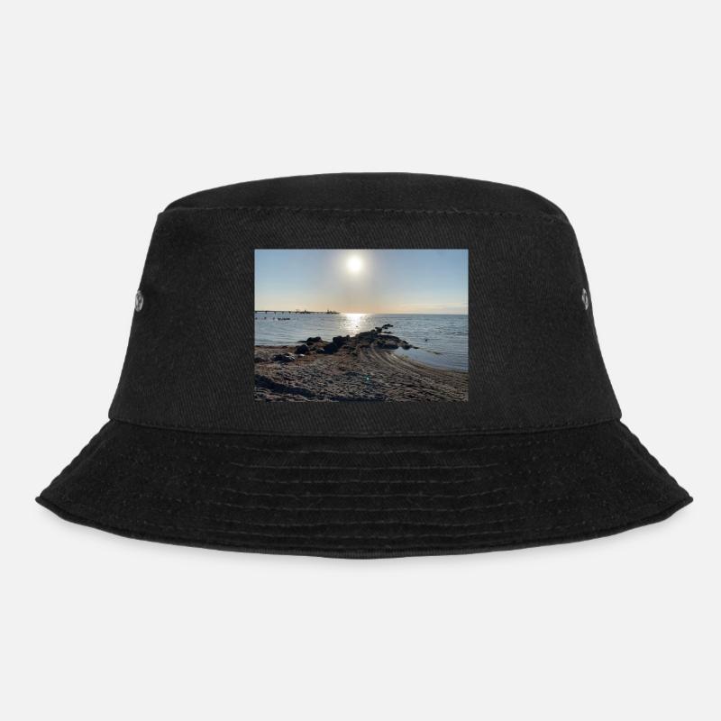 Baltic Sea with sun - Bucket Hat - black