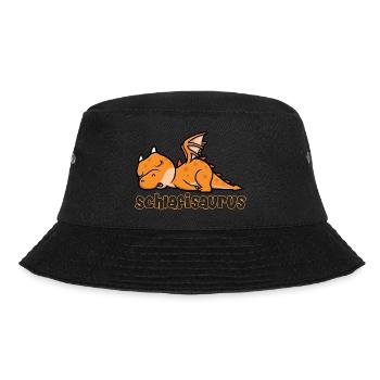 Schlafisaurus Schlafshirt Lieblingsshirt - Bucket Hat - Schwarz - Vorne - Lela (165cm)