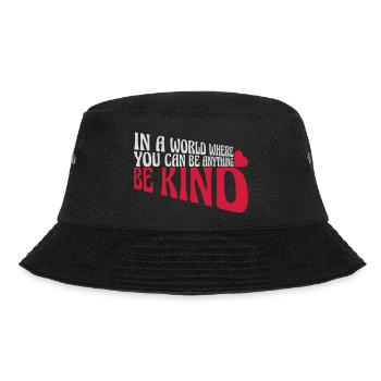 you can be kind - Bucket Hat - black - Front - Lela (165cm)