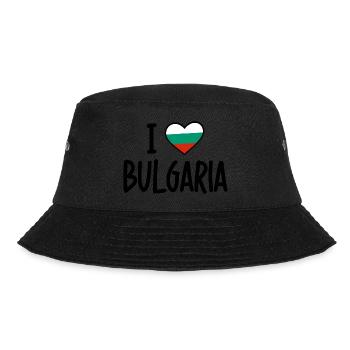 i love bulgaria - Bucket Hat - Schwarz - Vorne - Lela (165cm)