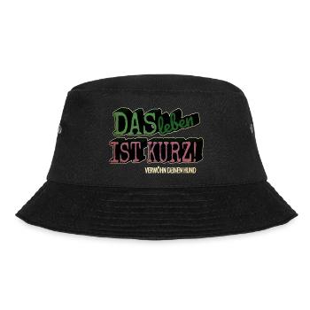 dogge weihnachten welpe bullterrier geek - Bucket Hat - Schwarz - Vorne - Lela (165cm)