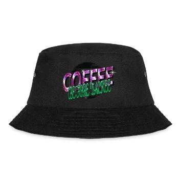 birthday present idea roastedbeans caffeine - Bucket Hat - Schwarz - Vorne - Lela (165cm)