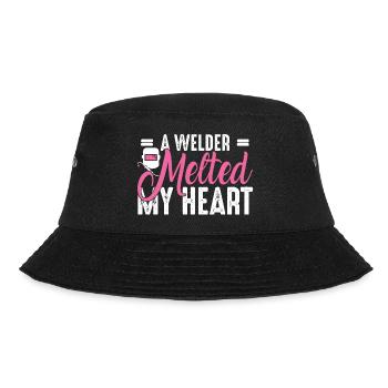 Welder outfit for welders - Bucket Hat - black - Front - Lela (165cm)