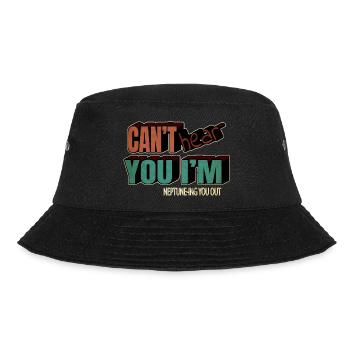 bday jokes telescope birthday present idea art - Bucket Hat - Schwarz - Vorne - Lela (165cm)
