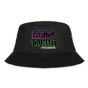 anniversary birthday present blogging funny quote - Bucket Hat - black - Front - Lela (165cm)