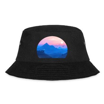 A Stellar Wolf Dream: The Colors of Dawn - Bucket Hat - black - Front - Lela (165cm)