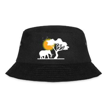 Safari Zoo Animals Wildlife - Bucket Hat - black - Front - Lela (165cm)