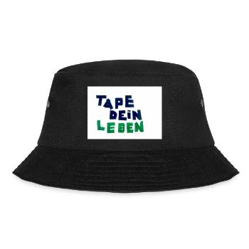 Tape dein Leben - Bucket Hat - Schwarz - Vorne - Lela (165cm)