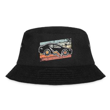 E-Auto Elektroauto - Bucket Hat - Schwarz - Vorne - Lela (165cm)