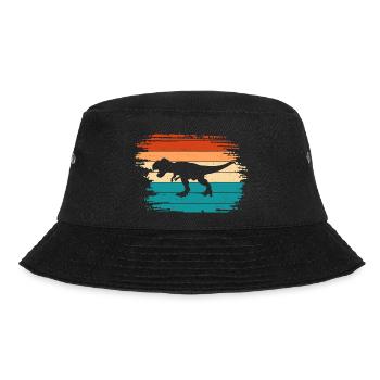 T Rex Dino Dinosaur - Bucket Hat - black - Front - Lela (165cm)