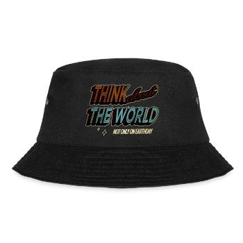 environmentalist be eco alternatively green - Bucket Hat - Schwarz - Vorne - Lela (165cm)