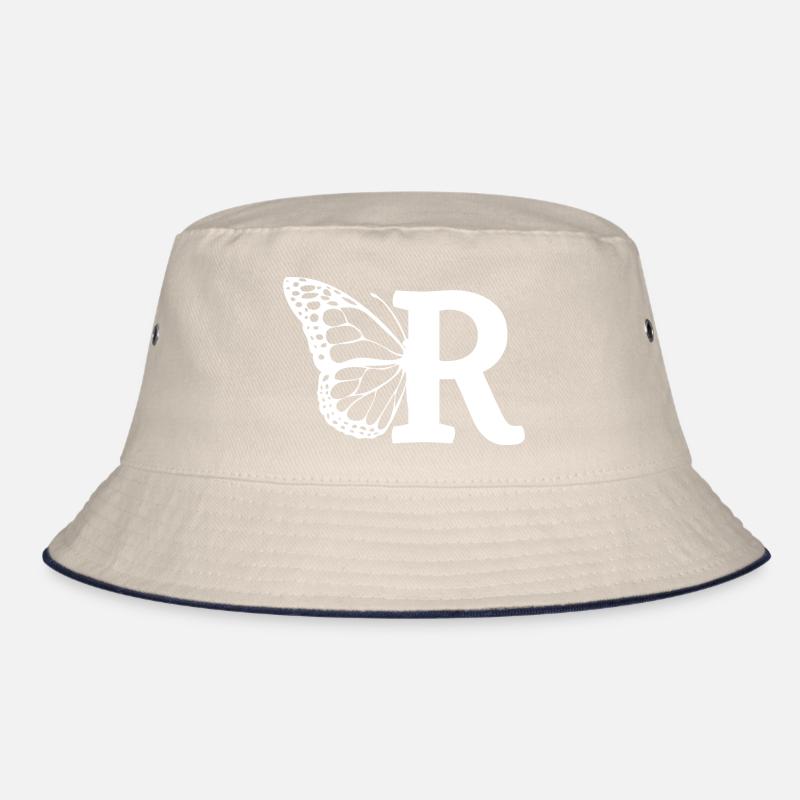 Buchstabe R Schmetterling Bucket Hat