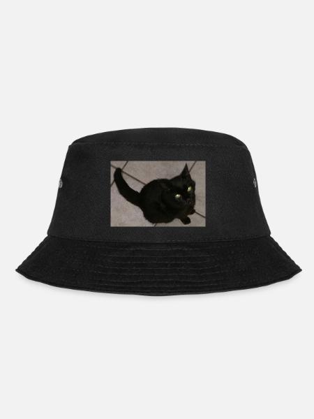 Black cat - Bucket Hat - black