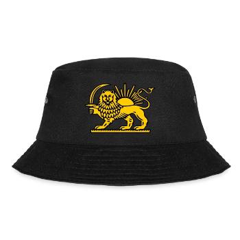 Iran löwe - Bucket Hat - Schwarz - Vorne - Lela (165cm)
