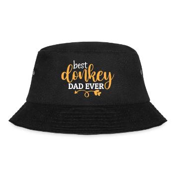 Best Donkey Dad Ever - Bucket Hat - black - Front - Lela (165cm)