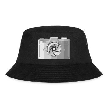Retro Film Camera - Bucket Hat - black - Front - Lela (165cm)