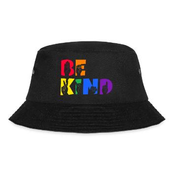 Be Kind Deaf Pride - Bucket Hat - black - Front - Lela (165cm)