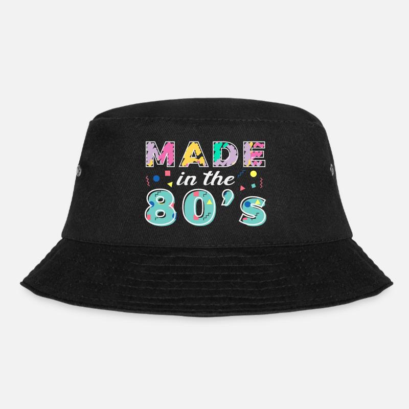 Made In The 80s Retro Carnival 80s Theme Party - Bucket Hat - black