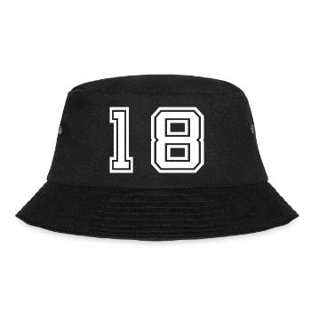 18th birthday of legal age - Bucket Hat - black - Front - Lela (165cm)