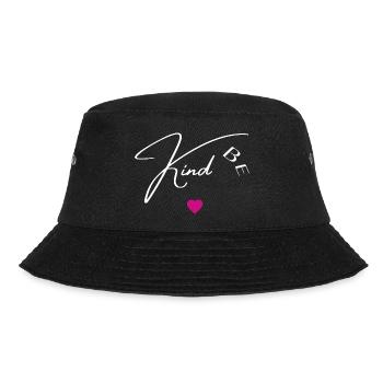 Be kind - Bucket Hat - black - Front - Lela (165cm)