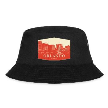 Orlando Skyline Vintage Florida - Bucket Hat - Schwarz - Vorne - Lela (165cm)