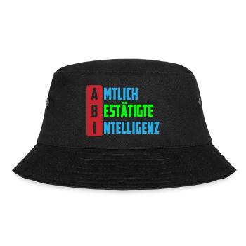 ABI amtlich bestaitigt intelligenz farben änderbar - Bucket Hat - Schwarz - Vorne - Lela (165cm)