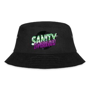 art books and cats typography animal - Bucket Hat - Schwarz - Vorne - Lela (165cm)