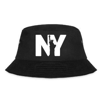 New York Statue - Bucket Hat - Schwarz - Vorne - Lela (165cm)