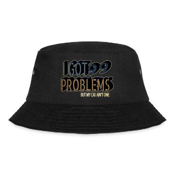 Gift Idea Guenon Funny Pet Black Cat Owner - Bucket Hat - black - Front - Lela (165cm)