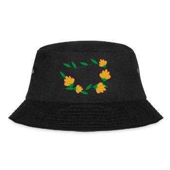 Flower Blume Pflanze - Bucket Hat - Schwarz - Vorne - Lela (165cm)