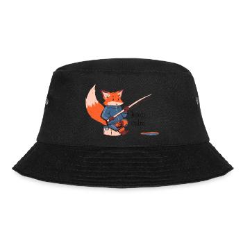 keep calm fox - fox - Bucket Hat - black - Front - Lela (165cm)