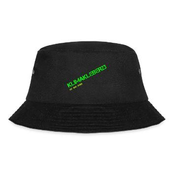 KLIMAKLEBER23 ich war dabei! - Bucket Hat - Schwarz - Vorne - Lela (165cm)