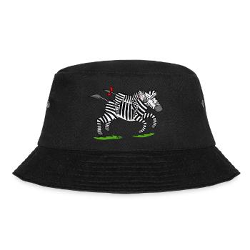 Zora und ihr Papa auf dem Weg ins Krankenhaus - Bucket Hat - Schwarz - Vorne - Lela (165cm)