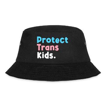 LGBT-Unterstützung Schutz für Trans-Kinder LGBT-Stolz - Bucket Hat - Schwarz - Vorne - Lela (165cm)
