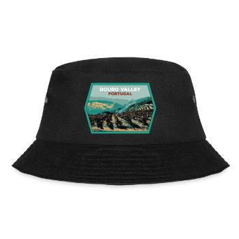 Douro Valley Shield, Portugal Illustration - Bucket Hat - black - Front - Lela (165cm)