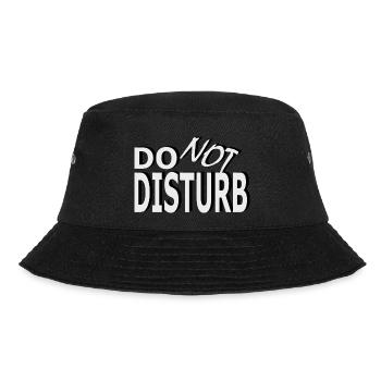 Message: Do Not Disturb - Bucket Hat - black - Front - Lela (165cm)