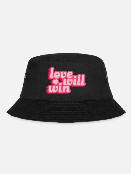 Die Liebe wird sich winden - Bucket Hat - Schwarz