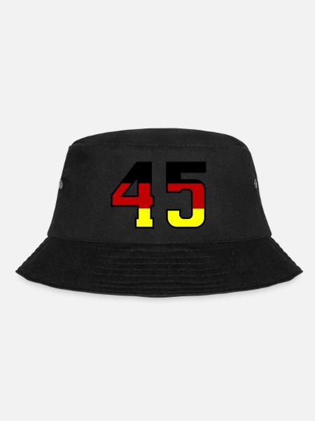 45 Zahl symbol Germany - Bucket Hat - Schwarz