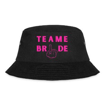 Teambraut - Ringfinger der Braut - Bucket Hat - Schwarz - Vorne - Lela (165cm)