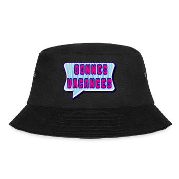 URLAUB. ES LEBE DIE FEIERTAGE. URLAUB - Bucket Hat - Schwarz - Vorne - Lela (165cm)
