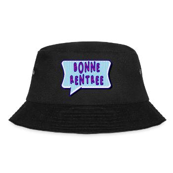ZURÜCKKEHREN. ALPHABET. ES LEBE DIE RÜCKKEHR. - Bucket Hat - Schwarz - Vorne - Lela (165cm)