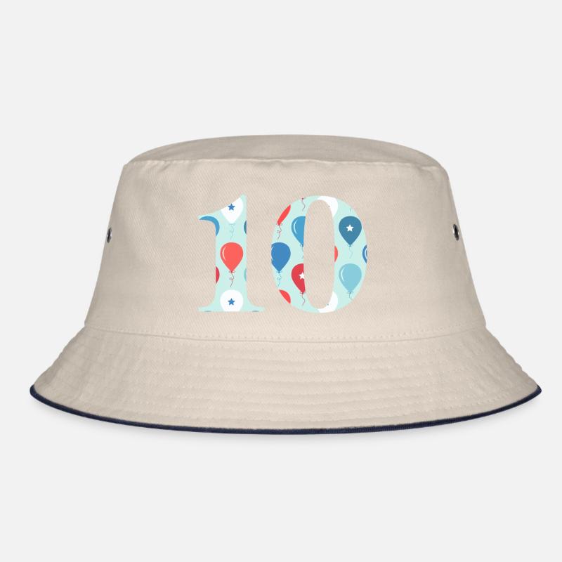 10th anniversary balloon Bucket Hat
