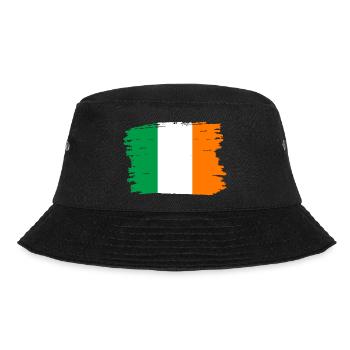 Ireland Flag Vintage Irish Flag Dublin - Bucket Hat - black - Front - Lela (165cm)