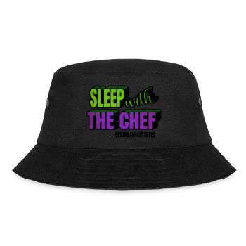 chef restaurant present gift for cook gift - Bucket Hat - Schwarz - Vorne - Lela (165cm)