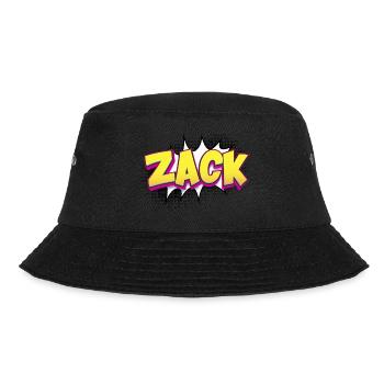 Zack nom personnalisé bande dessinée Style Pop Art, Zack - Bob - noir - Devant - Lela (165cm)