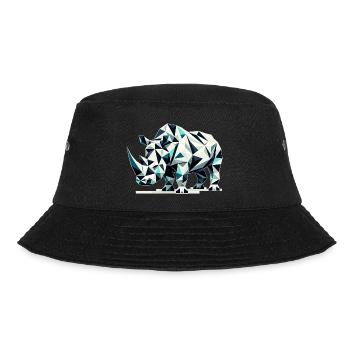 Nashorn // rhino - Bucket Hat - Schwarz - Vorne - Lela (165cm)
