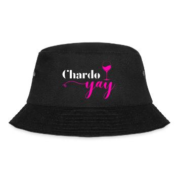 Wein Weißwein Chardonnay Chardo Yay Party JGA - Bucket Hat - Schwarz - Vorne - Lela (165cm)